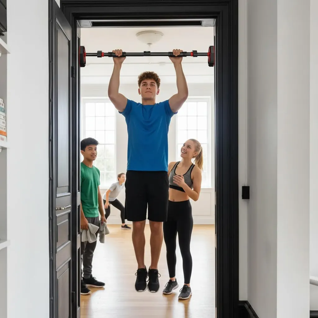 Pull Up Bar Doorway Gym image 2