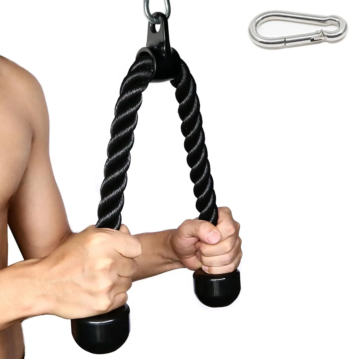 Tricep Rope Cable Attachment Pulldown image 2
