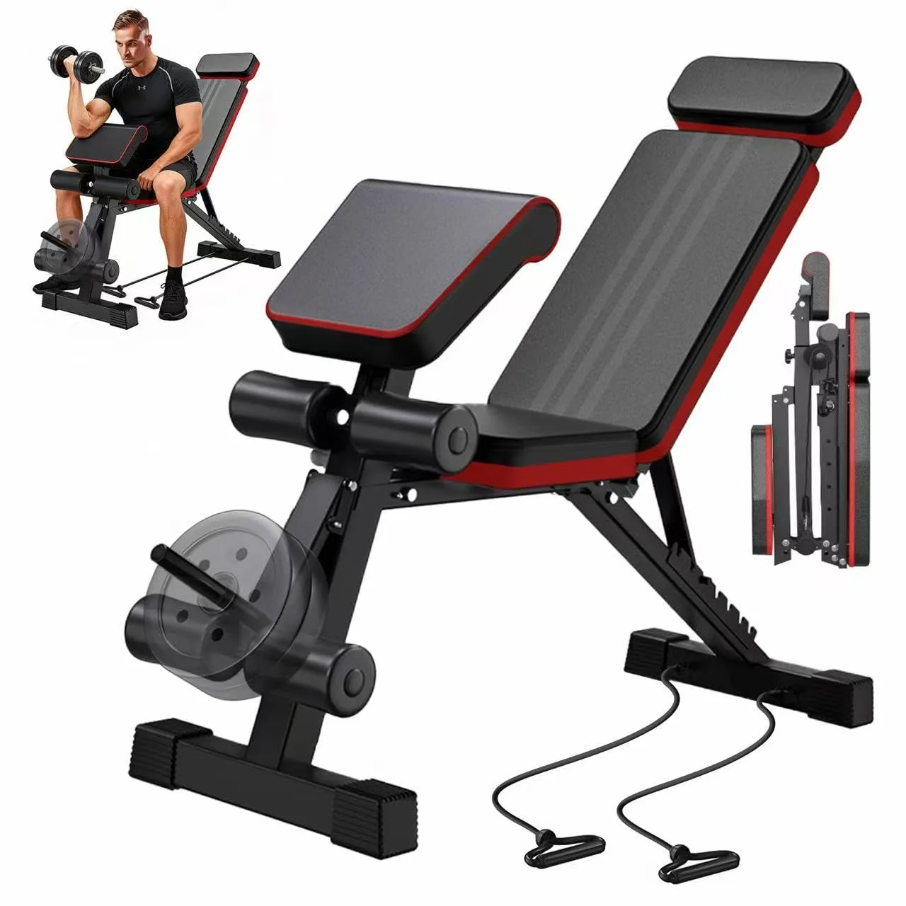 Weight Bench Adjustable Flat Incline image 3